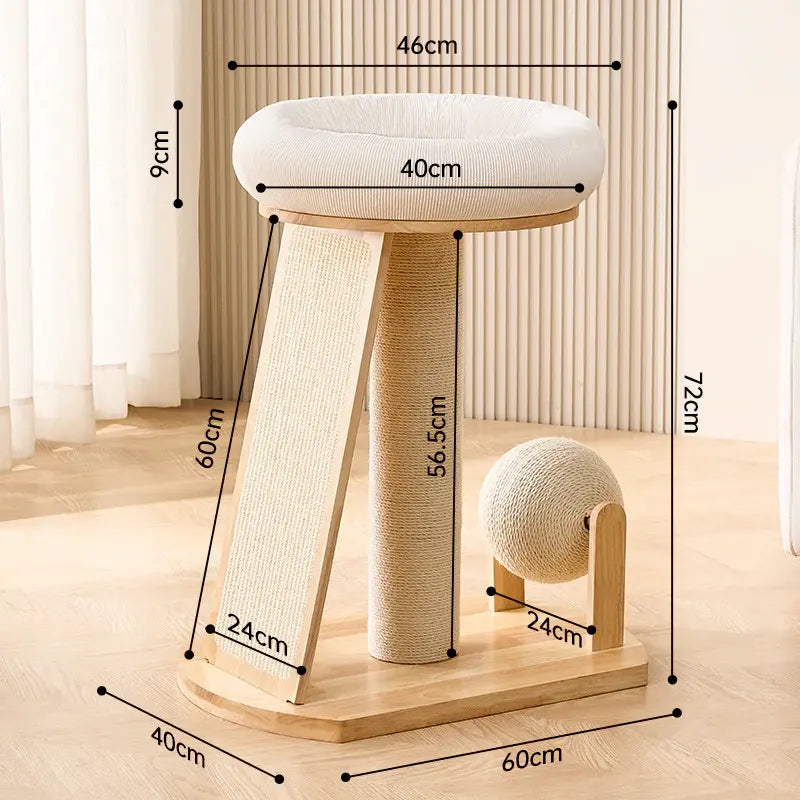 Arbre à chat scandinave - Élégant & stable - vue 6