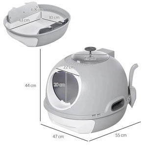 Maison de toilette chat avec tiroir - Nettoyage facile - vue 5
