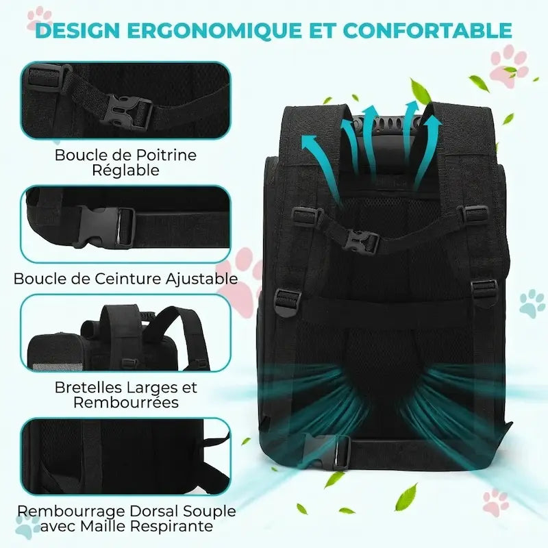 Sac à dos chat Backpack XL - Ventilé | FelisPack - vue 6