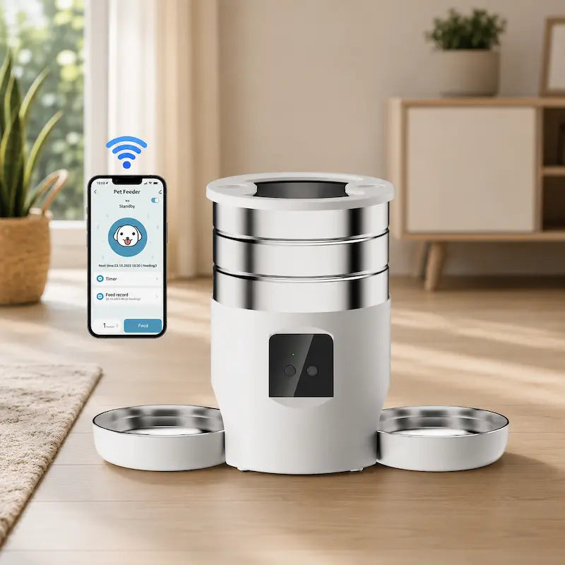 Distributeur intelligent croquettes double chat - Repas calmes - vue 5