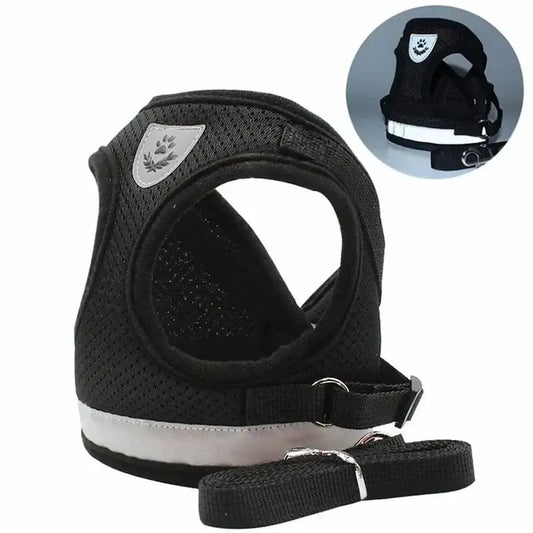 Harnais gilet maille chat - Léger & respirant - vue 2