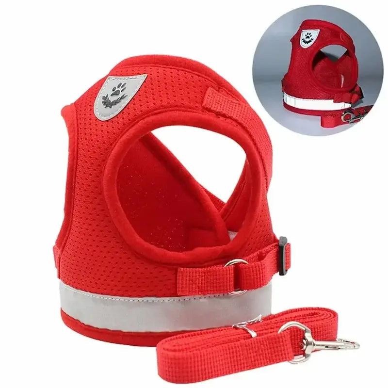 Harnais gilet maille chat - Léger & respirant - vue 7