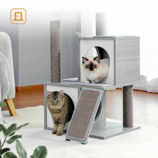 Petit arbre à chat moderne - Stable - vue 2