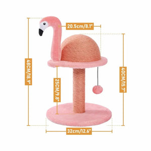 Poteau à griffer Flamant rose - Design fun - vue 5