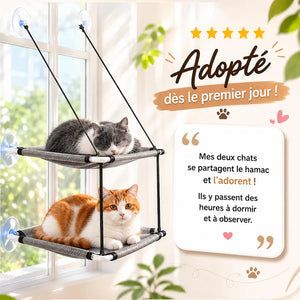 Hamac double pour chat - 2-en-1 confortable - vue 3