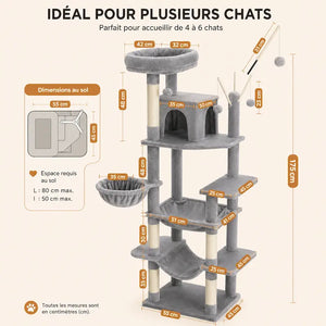 Arbre à chat avec hamac - Repos garanti - vue 5