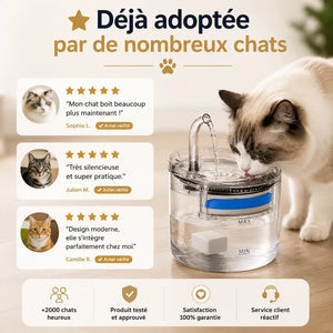 Fontaine chat 2L design avec capteur - Détection auto - vue 3