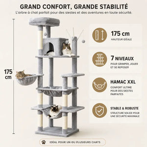 Arbre à chat avec hamac - Repos garanti - vue 4