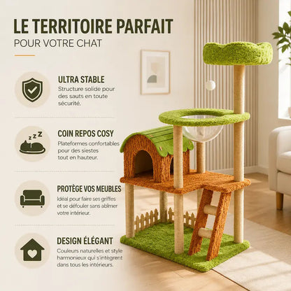 Arbre à chat Jungle Paradis - Multi-niveaux - vue 3