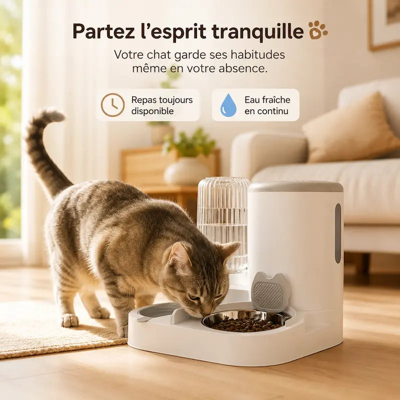 Mangeoire automatique pour chat - Plus de sérénité - vue 2