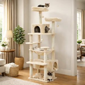 Arbre à chat 180 cm - XXL & ultra stable - vue 7