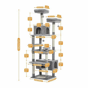 Arbre à chat 180 cm - XXL & ultra stable - vue 5