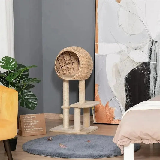 Arbre à chat avec panier 