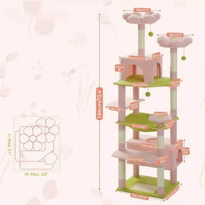 Arbre à chat rose - Déco + confort - vue 6