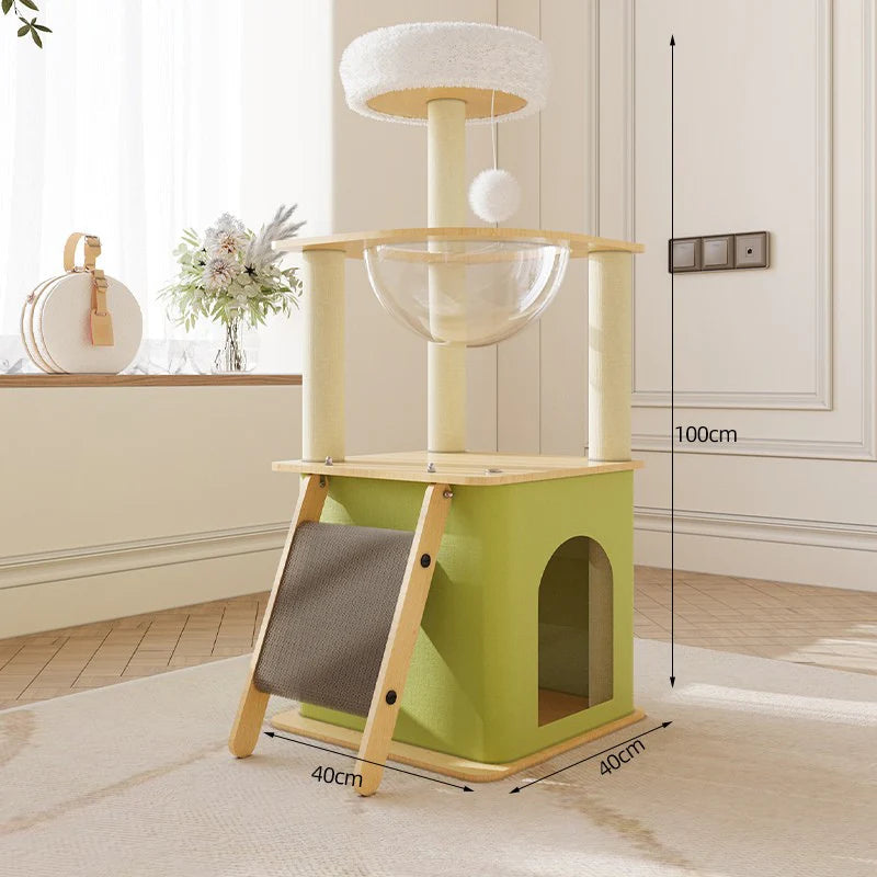 Arbre à chat Linea 100 - Compact et stable - vue 9