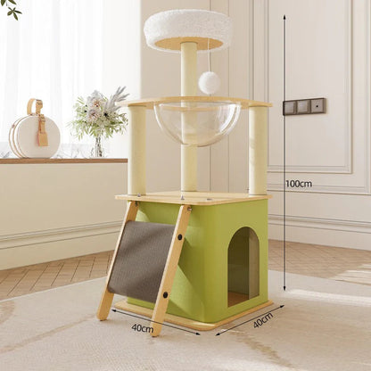 Arbre à chat Linea 100 - Compact et stable - vue 9