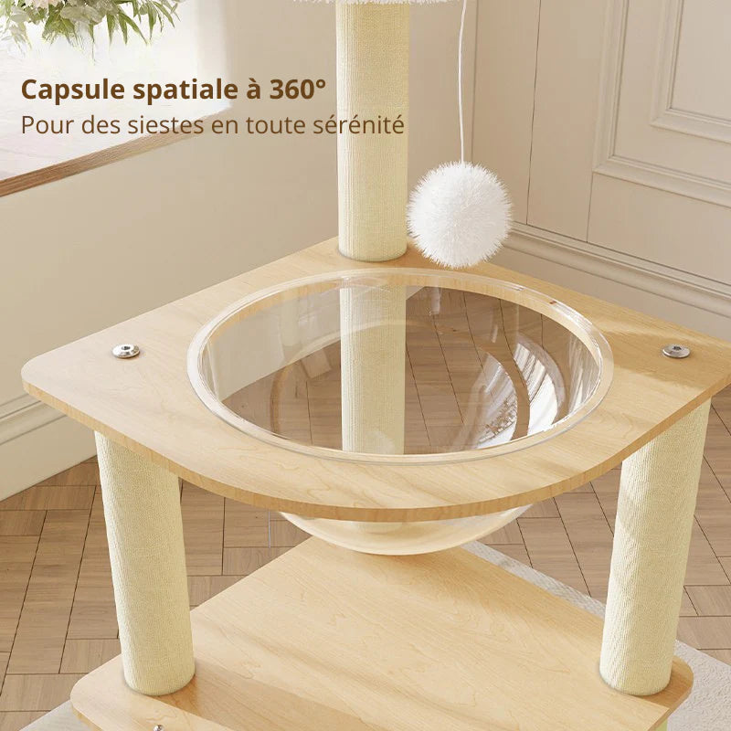 Arbre à chat Linea 100 - Compact et stable - vue 4