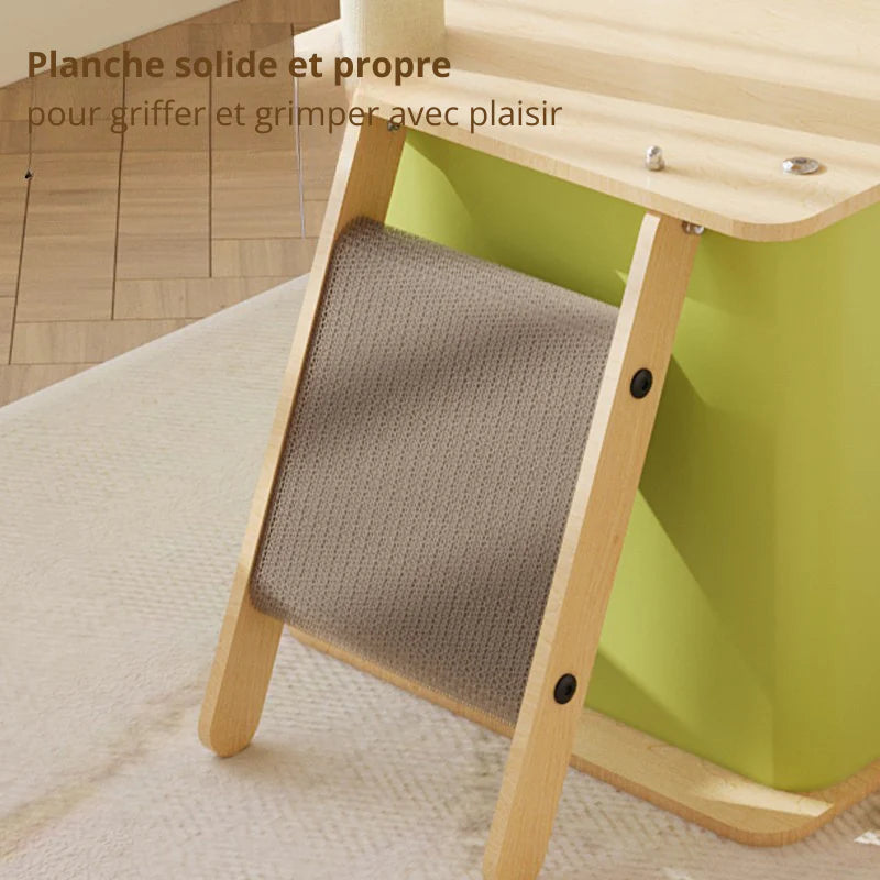 Arbre à chat Linea 100 - Compact et stable - vue 6
