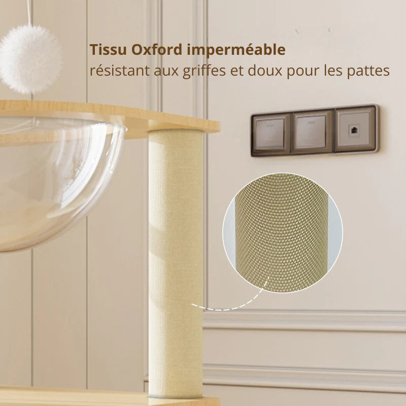 Arbre à chat Linea 100 - Compact et stable - vue 5