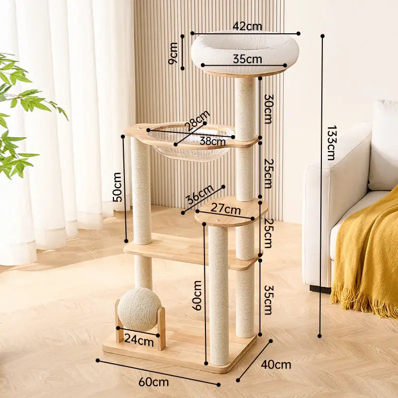 Arbre à chat scandinave - Élégant & stable - vue 4