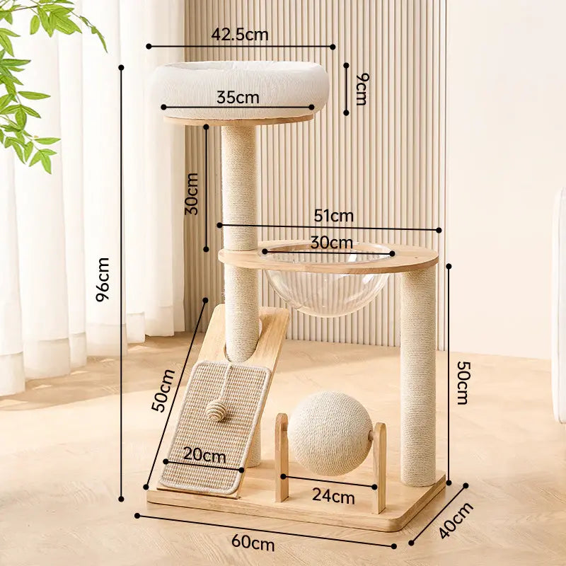 Arbre à chat scandinave - Élégant & stable - vue 5