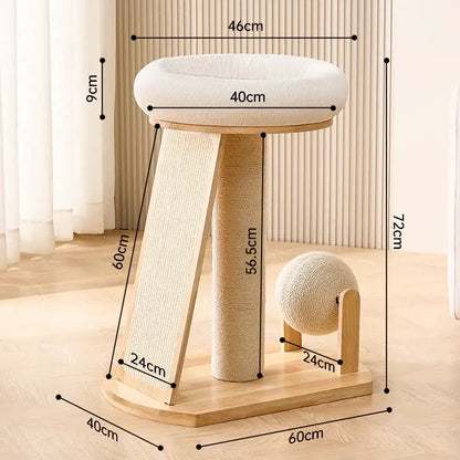 Arbre à chat scandinave - Élégant & stable - vue 6
