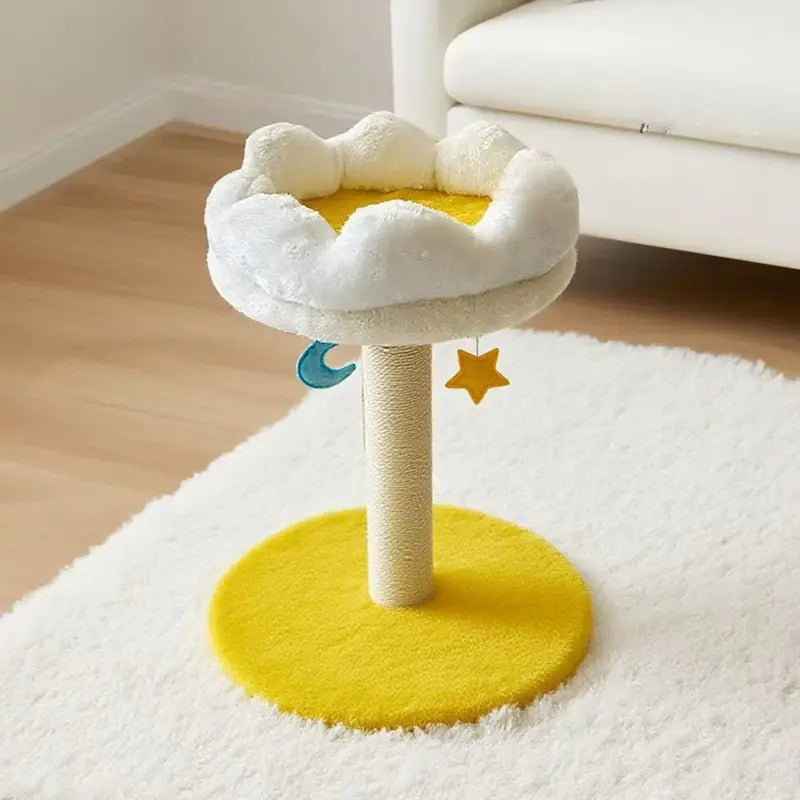 Griffoir chat nuage étoilé