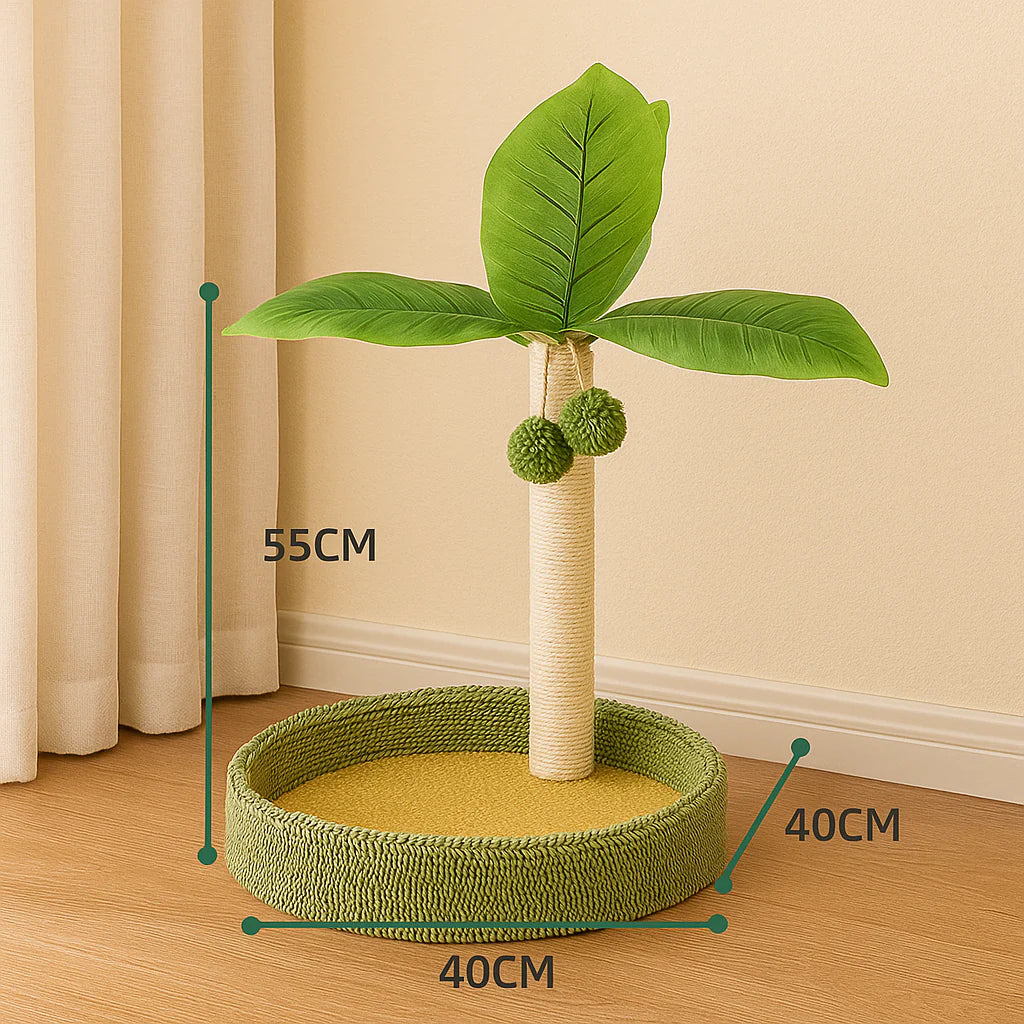 Griffoir chat arbre cocotier - Protège canapé - vue 3