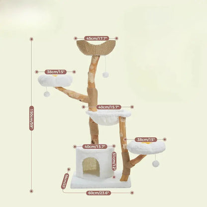Grande tour arbre à chat – Design floral - vue 6