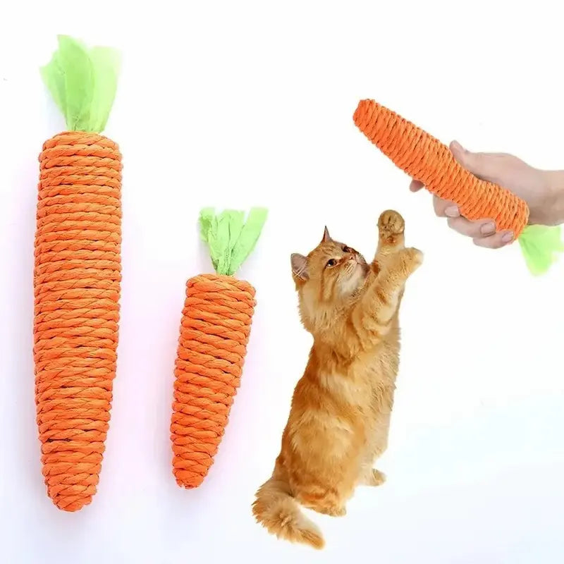 Jouet carotte chat