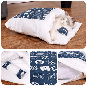 Lit pour chat moelleux - Refuge chaud et confortable - vue 8