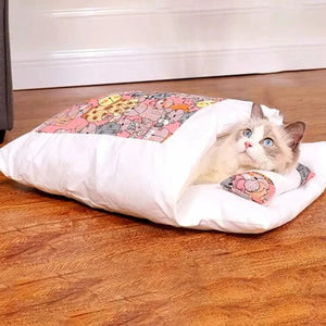 Lit pour chat moelleux - Refuge chaud et confortable - vue 5