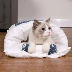 Lit pour chat moelleux - Refuge chaud et confortable - vue 4