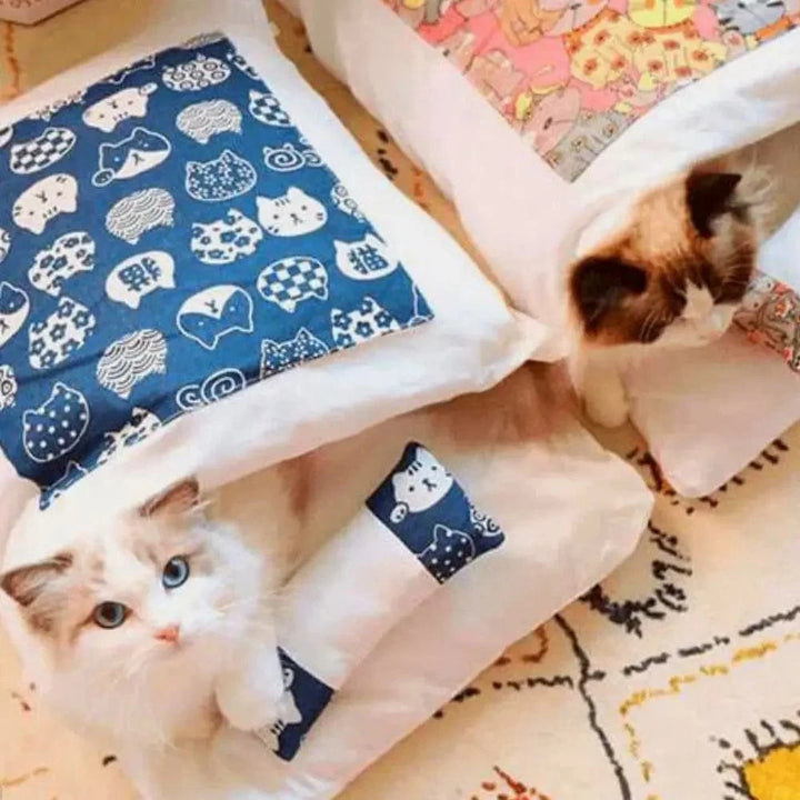 Lit pour chat moelleux - Refuge chaud et confortable - vue 3
