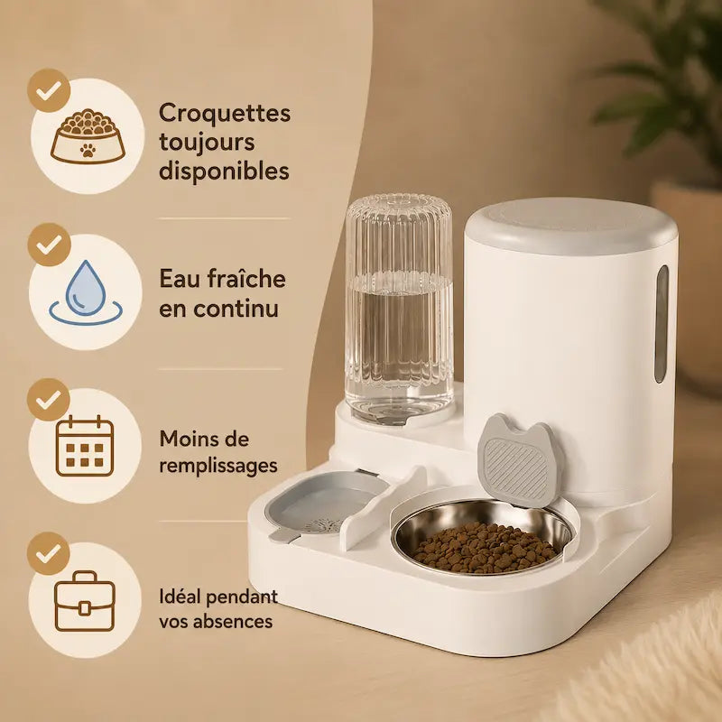Mangeoire automatique pour chat - Plus de sérénité - vue 3