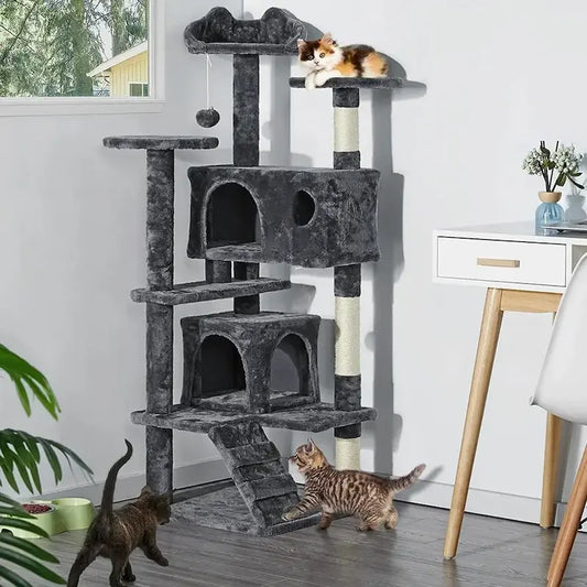 Arbre à chat avec échelle