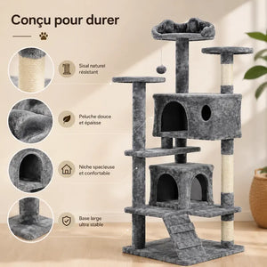 Arbre à chat avec échelle - Accès facile - vue 3