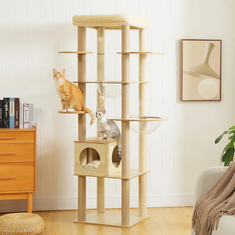 Arbre à chat intérieur bois