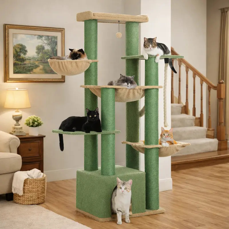 Arbre à chat multi plateforme - 7 niveaux robustes - vue 7