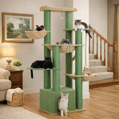 Arbre à chat multi plateforme - 7 niveaux robustes - vue 7