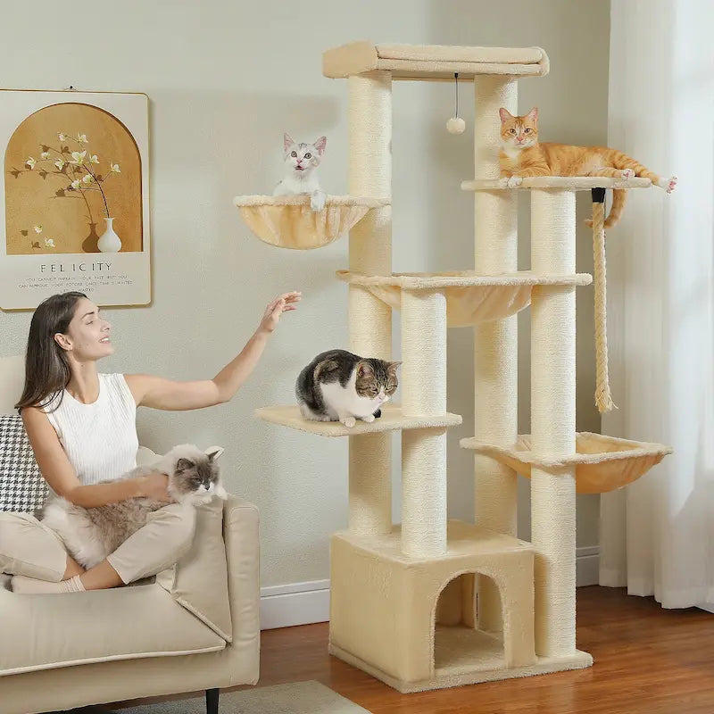 Arbre à chat multi plateforme - 7 niveaux robustes - vue 6