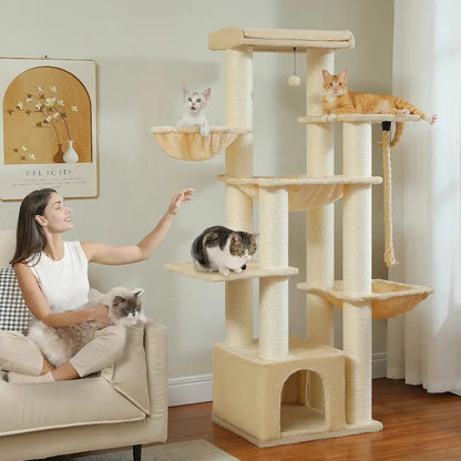 Arbre à chat multi plateforme - 7 niveaux robustes - vue 6
