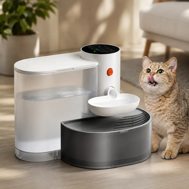Fontaine à eau chat sans filtre - 3L & autonomie sans recharge