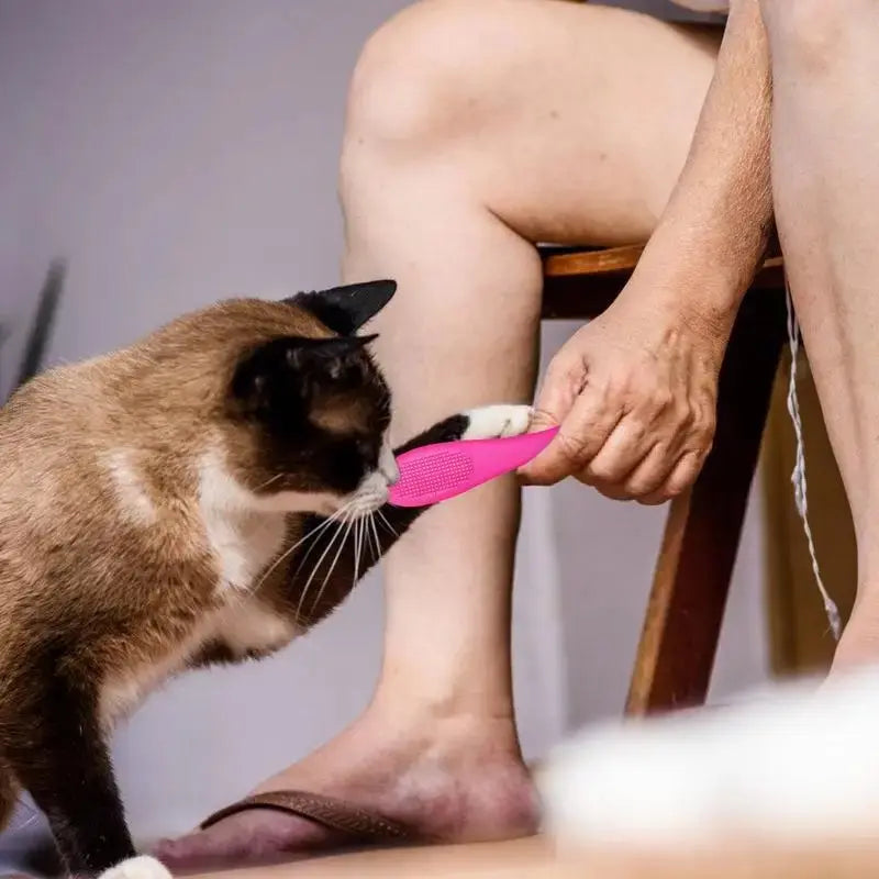 Brosse menton chat - Nettoyage doux & précis - vue 4