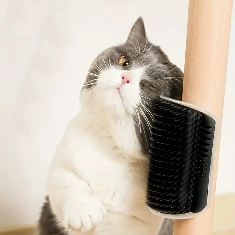 Brosse murale chat - Poils en moins, chat heureux - vue 3