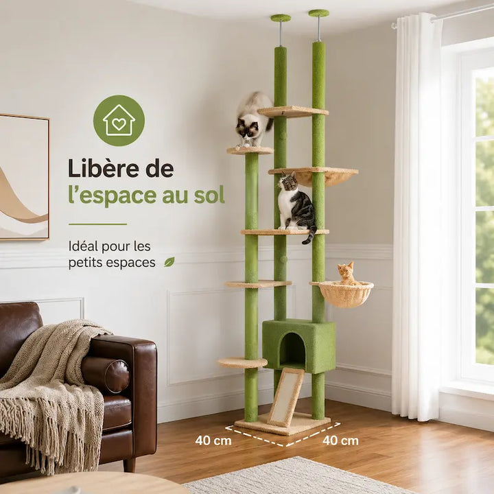 Arbre à chat plafond - Gain de place - vue 4
