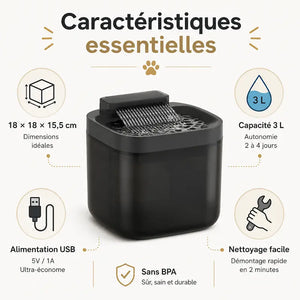 Fontaine eau USB 3L - Silencieuse & stable - vue 6