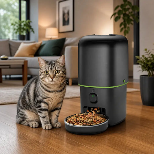 Distributeur de croquettes chat caméra intelligente