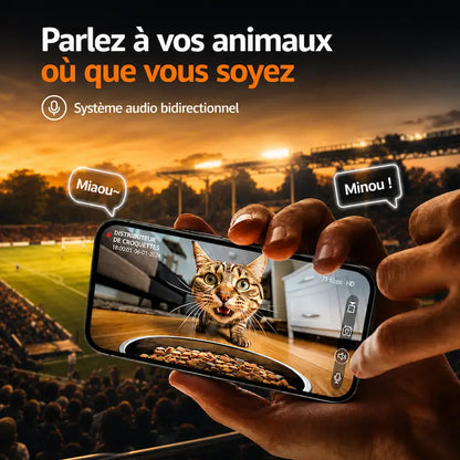 Distributeur de croquettes chat caméra intelligente - Zéro stress - vue 5