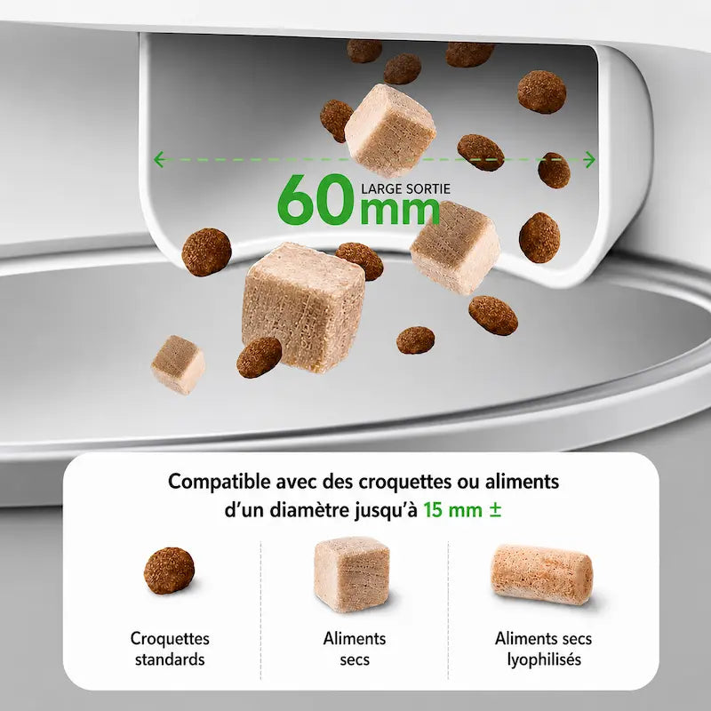 Distributeur de croquettes chat caméra intelligente - Zéro stress - vue 6